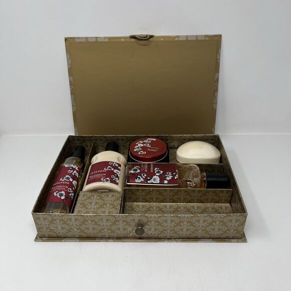 Bath Body Works Japanese Cherry Blossom Orig PLEASURES 5 Pc Set - No Bubble Bath - Picture 12 of 12
